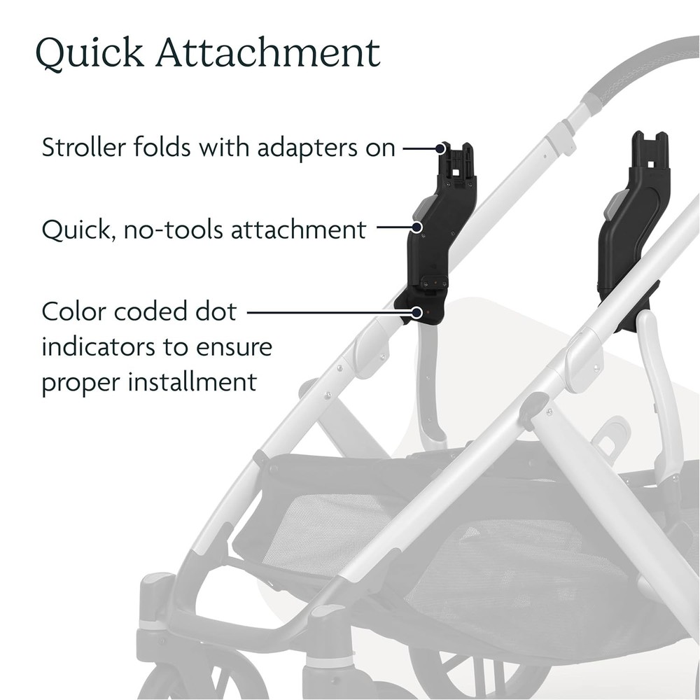 Upper Adapter for Vista V1/V2/V3 Strollers: Secure Multi-Seat Attachment