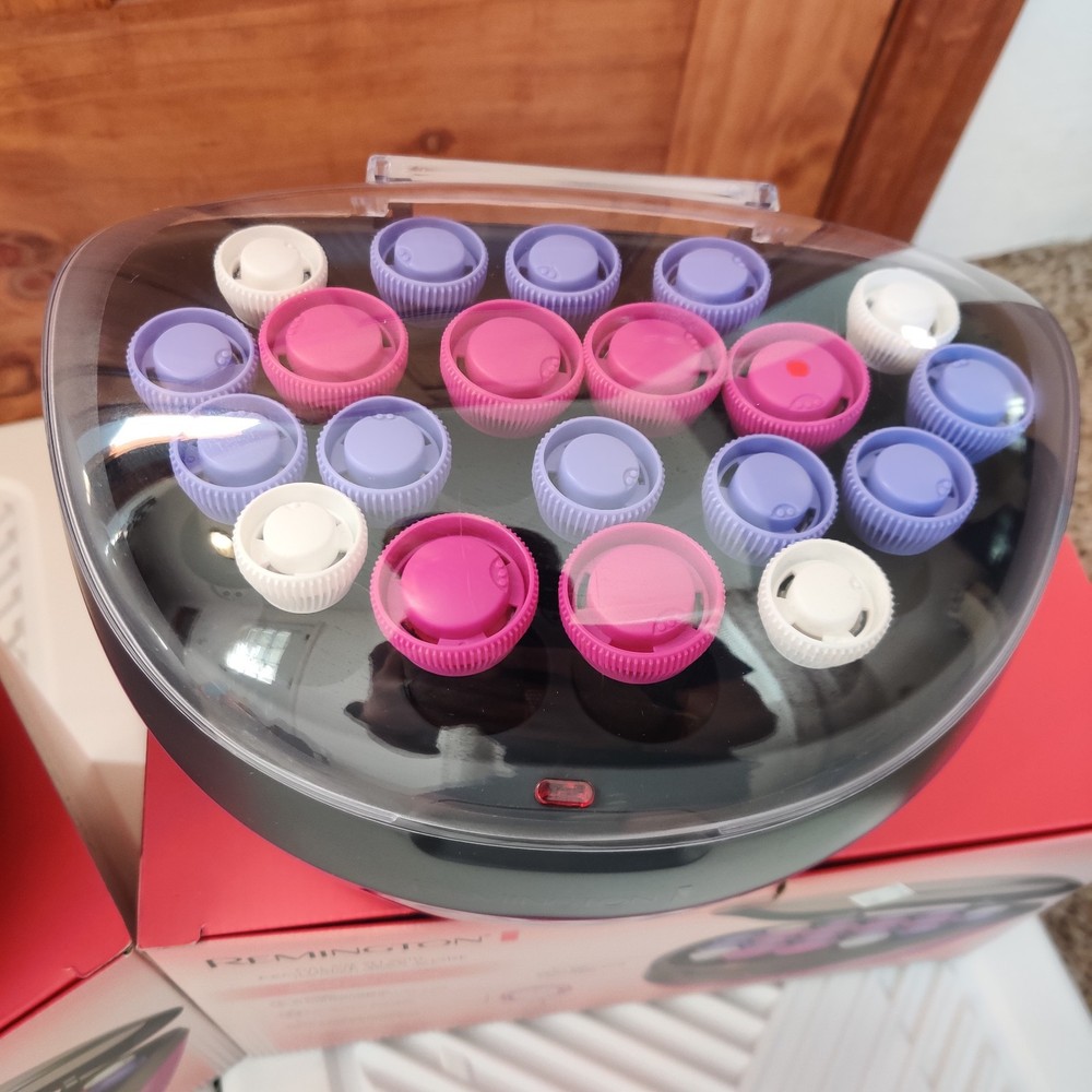 2 Remington Full Size Hot Roller Set with 20 Rollers "No Clips"