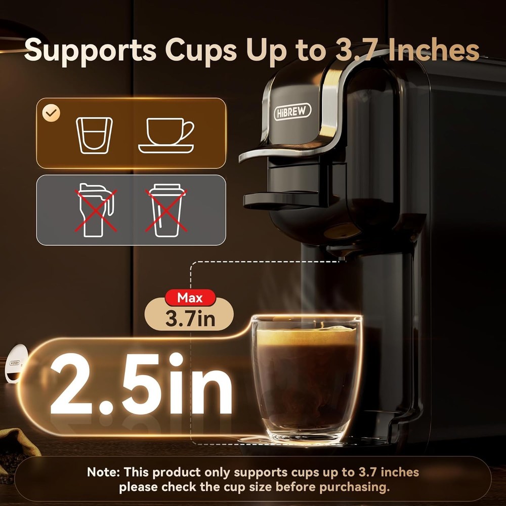 5 in 1 Coffee Machine Capsule Espresso Maker