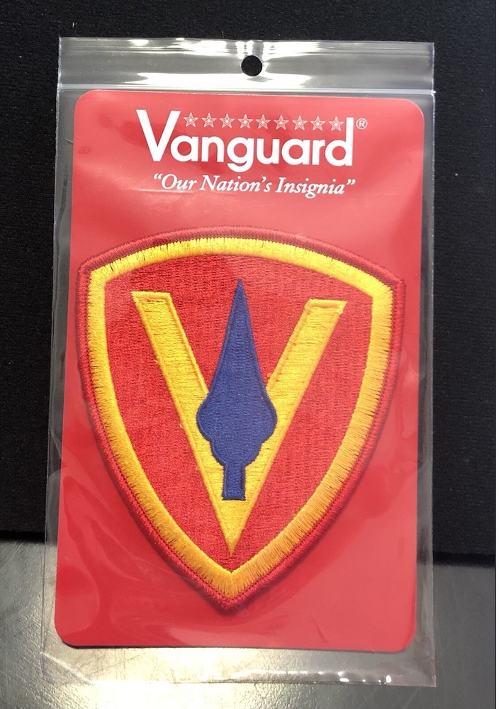 USMC 5TH MARINE DIVISION EMBROIDERED SHOULDER PATCH, AUCTION 1