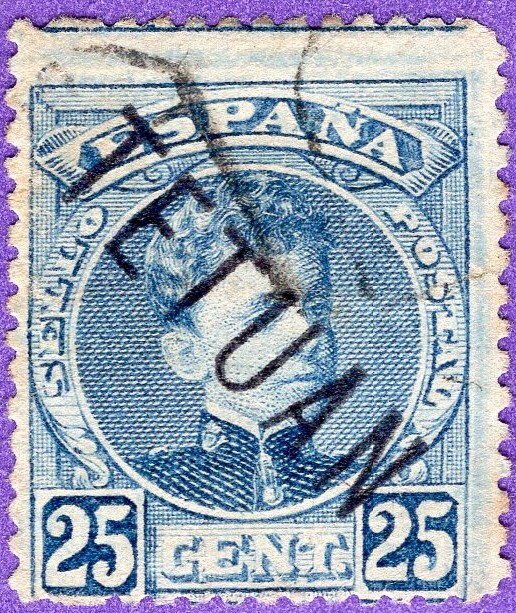 SPAIN MOROCCO, EDIFIL # 20 hi, USED