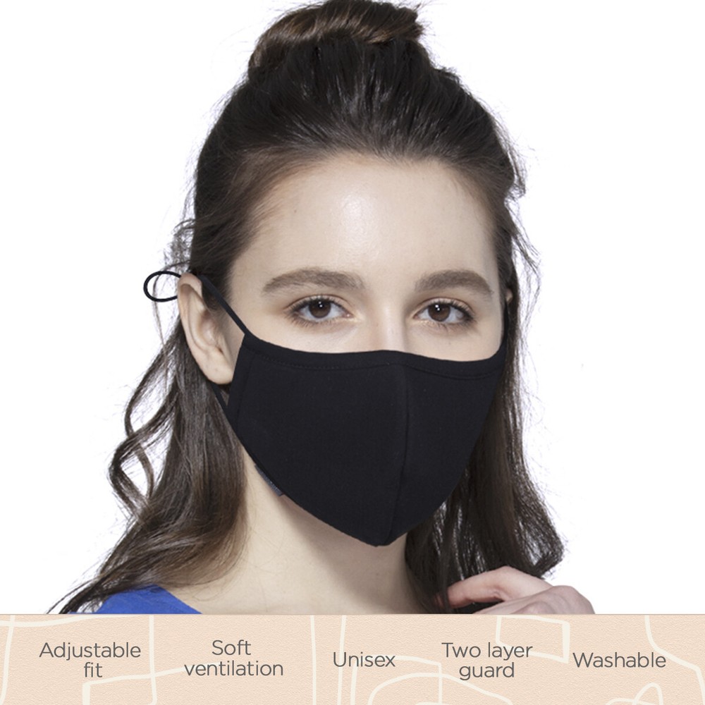 Face Mask Double Layer Washable Cotton Adjustable Straps Unisex Face Mask