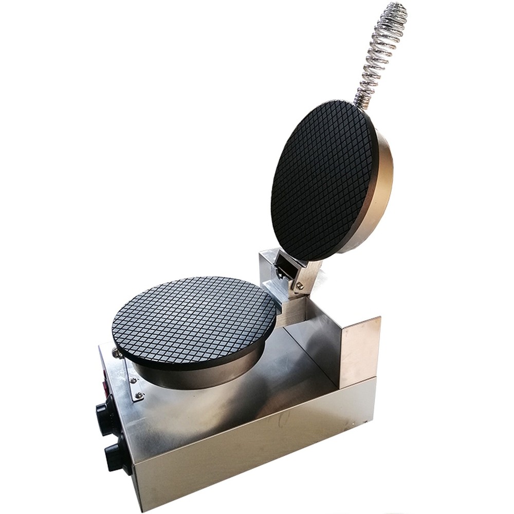 110V Ice Cream Cone Maker Machine Non-stick Egg Roll Maker Waffle Cone Baker