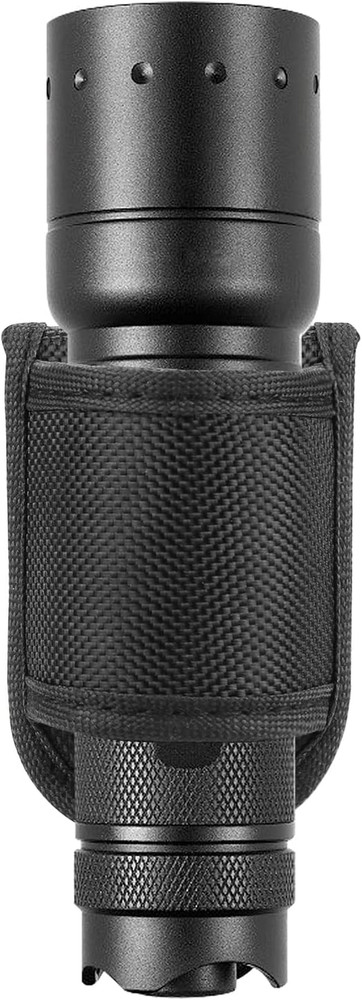 Flashlight Holster for Duty Belt Open Top D Cell Compact Light Holder Case Nylon