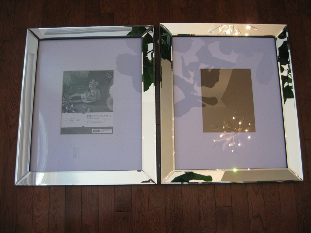 Threshold Style Large Mirrored Picture Rectangle Frame 23 1/2" x 19 1/2 "