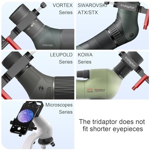 Universal Digiscoping Adapter | 3-Axis Metal Phone Holder for Telescope & Scope