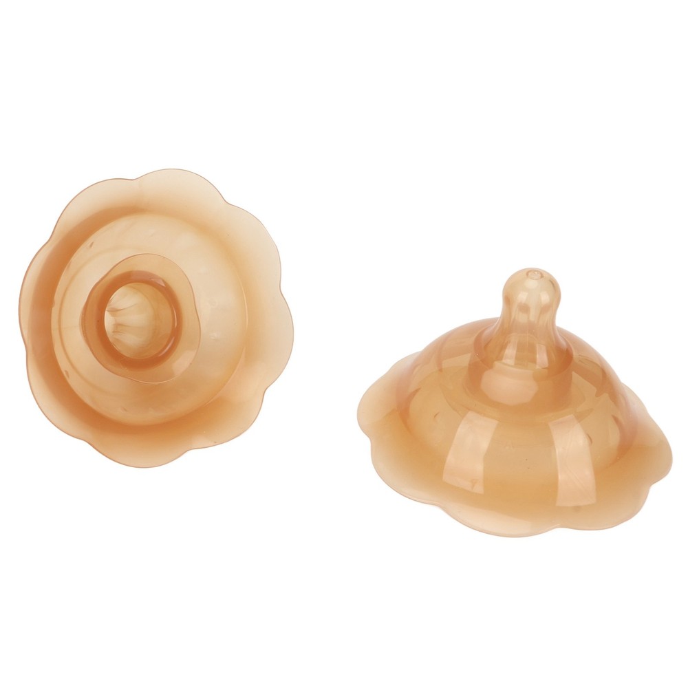 2pcs Breastfeeding Nipple Double Suction Cup Silicone Nipple