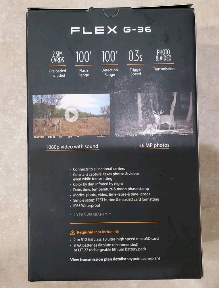 SPYPOINT FLEX G-36 Cellular Trail Camera