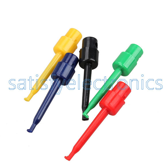 10/20PCS Large Size Round Single Hook Clip Test Probe for Electronic Testing NEW