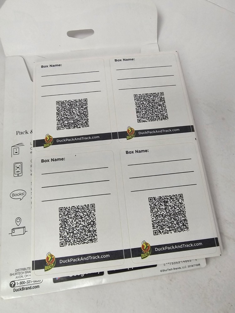 Duck Brand Pack & Track App-Based Labeling System, 40 Labels PLEASE READ