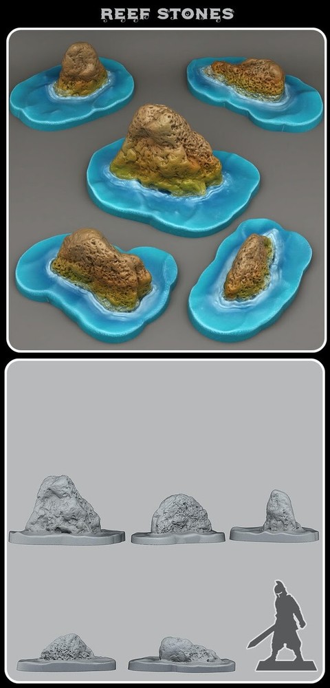 Reef Stones Legion Terrain Scenery Tabletop Miniatures 28mm