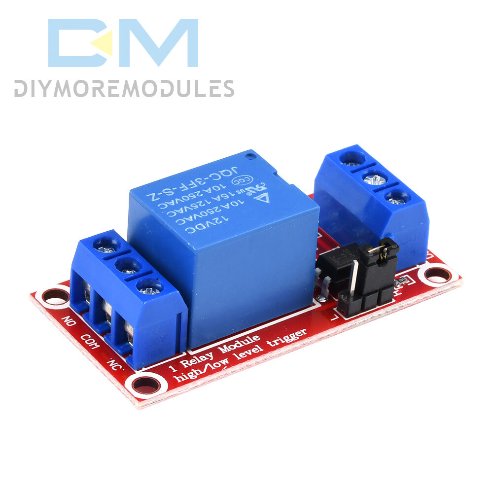 12V 1 Channel Relay High & Low Level Trigger Module With Optocoupler Isolation