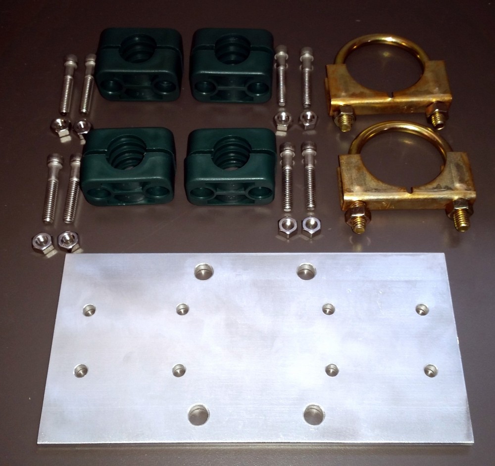 4" x 8" Dipole-Driven Element Al.Antenna Plate - 1" Driver Element. to 3" Boom