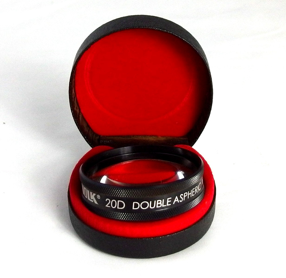 Volk 20D Double Aspheric Lens, Ophthalmology/Optometry, Clear, with Case