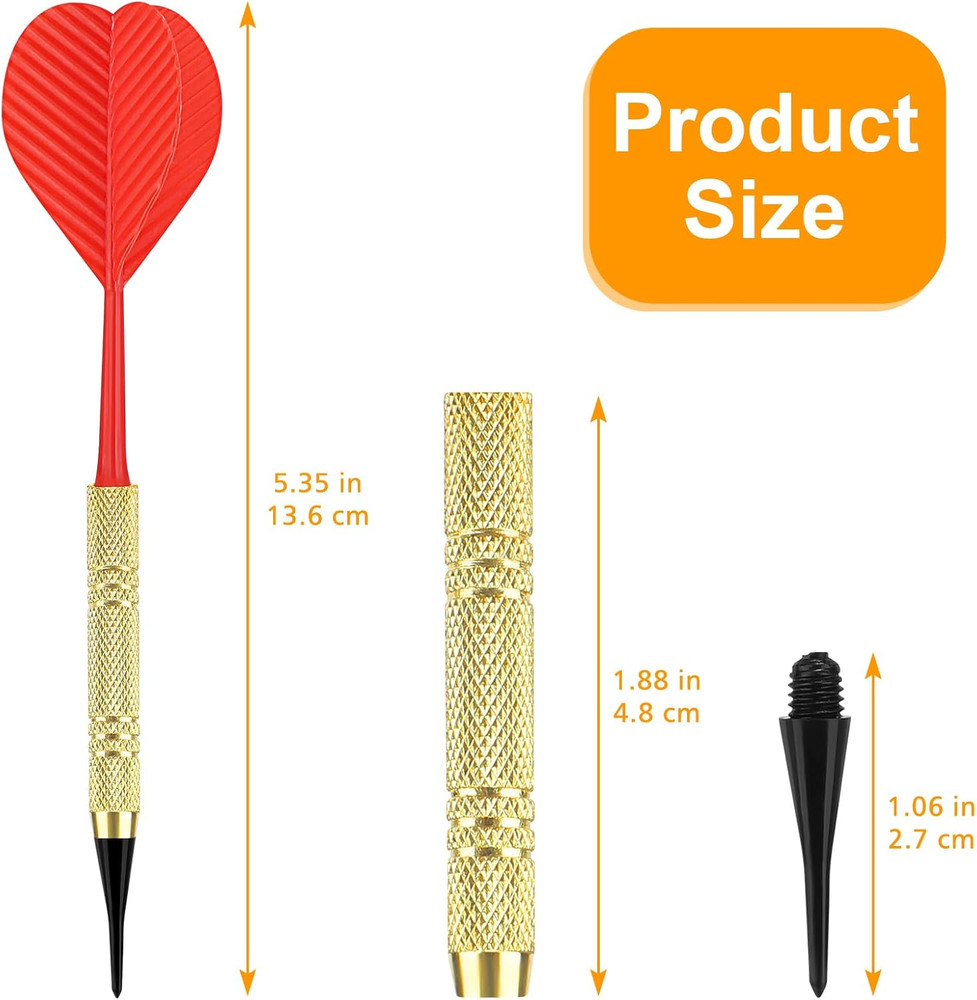 Soft Tip Darts, Bar Dart, Plastic Tip Darts Set, Attach Extra 100 Black 2BA Repl