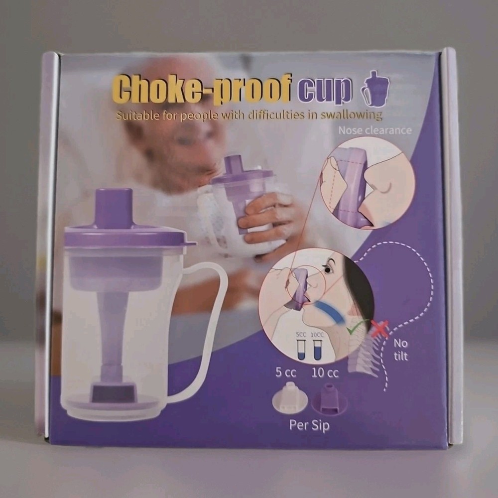 Ehucon Dysphagia Regulating Drinking Cup, Dispenses 5 cc or 10 cc of Liquid E...
