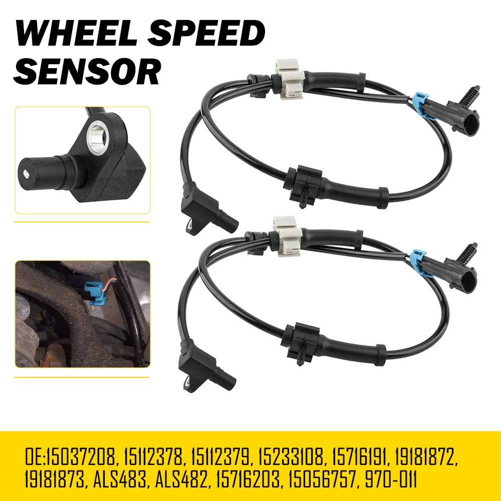 Front Left&Right ABS Wheel Speed Sensor For 1999-2007 Chevy Silverado 1500 2500