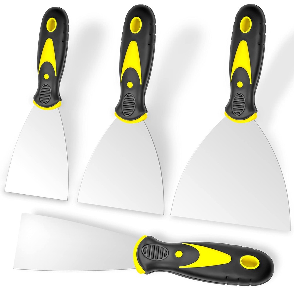 4PCS Putty Knife Set Stainless Steel Paint Scraper
