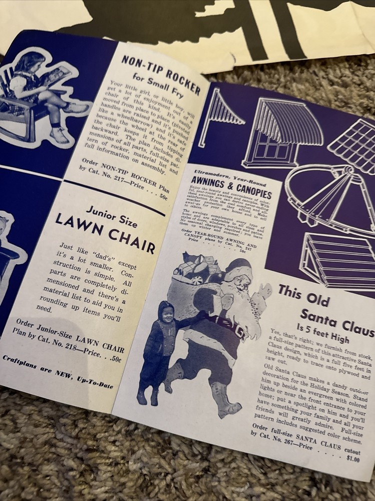 Vintage Mastercraft Craftplans Woodworking Patterns Catalog Ephemera