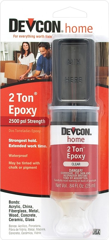 Devcon 31345 Epoxy, Liquid, Clear, 0.84 fl-oz Syringe (6-pack)
