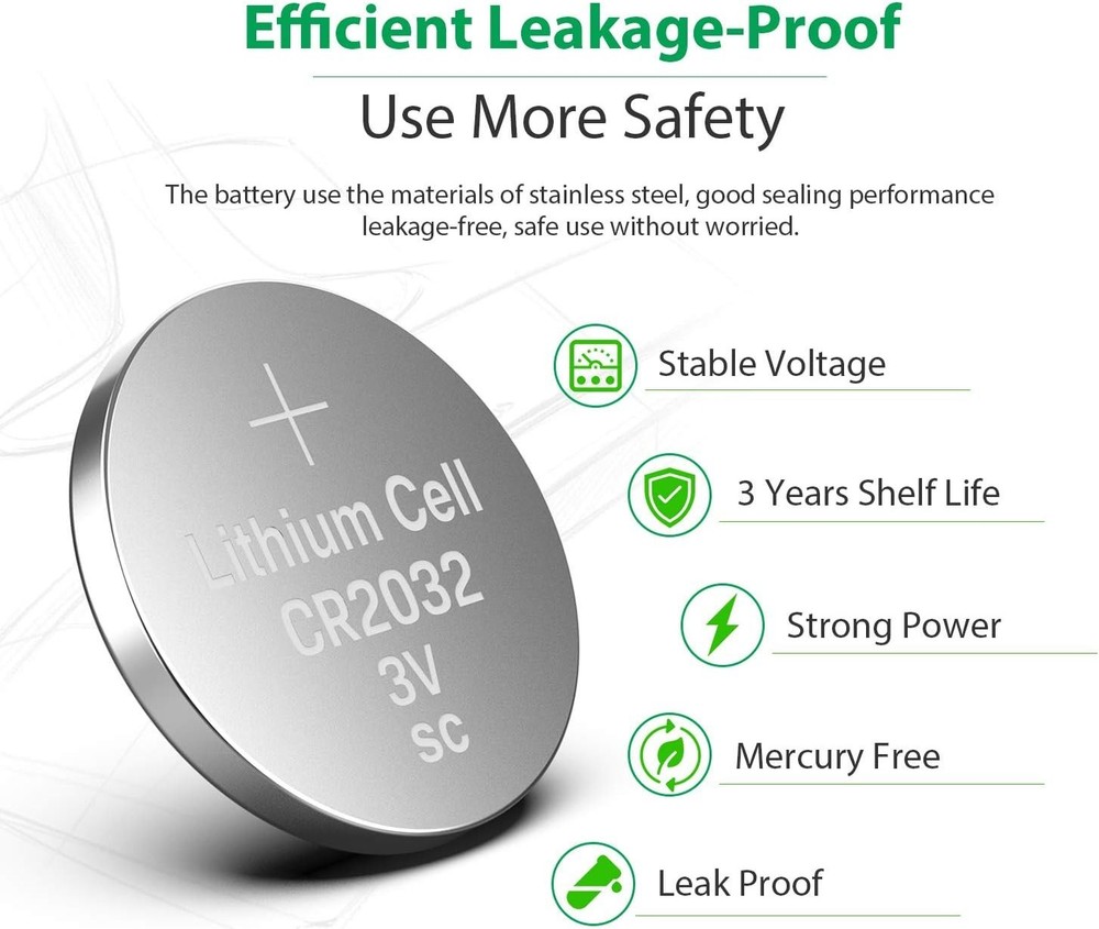 LiCB CR2032 3V Lithium Battery(20-Pack)
