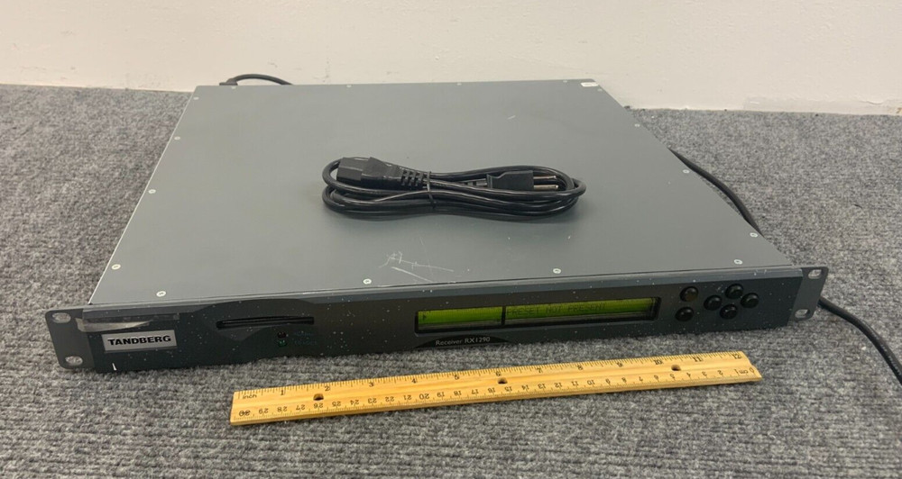 Ericsson Tandberg RX1290 1U Series 8 Receiver Decoder w/ Power Cord