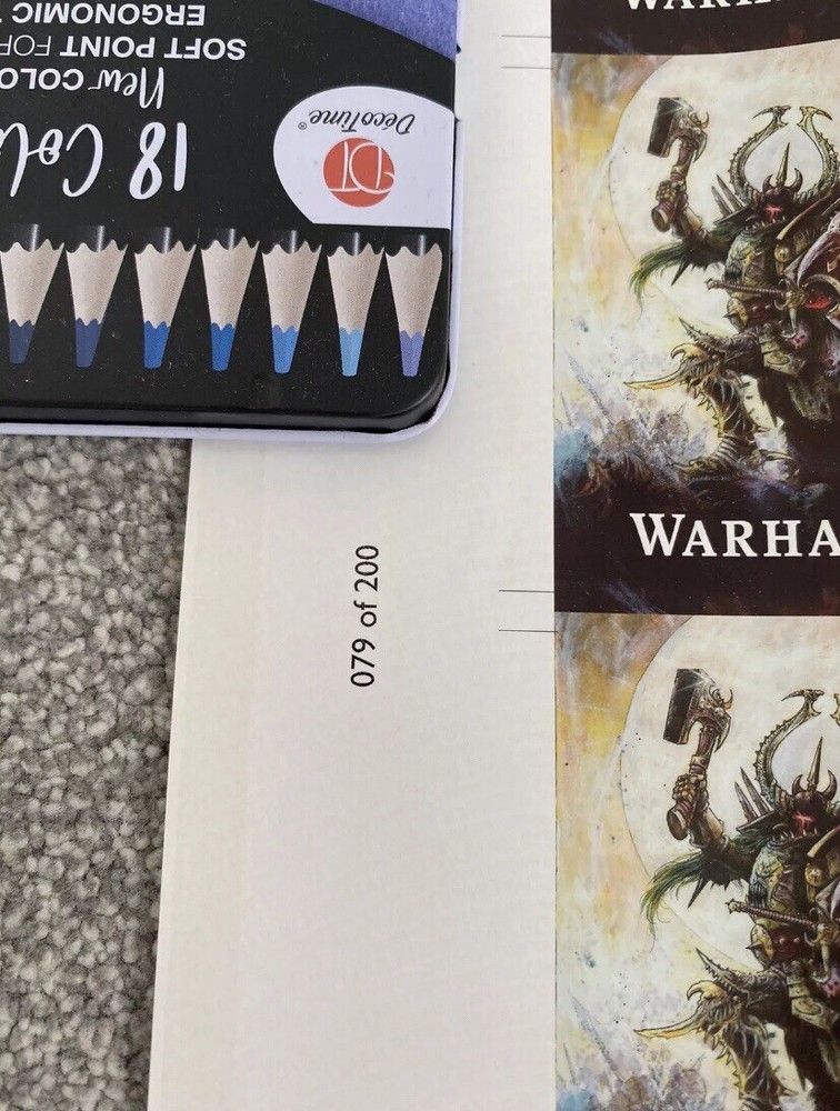 Limited Edition Warhammer Stamp Sheet, Royal Mail, Games Workshop, NEW