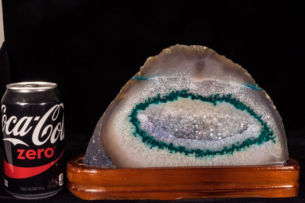 Agate Geode Crystal Quartz Polished Druzy Specimen Cluster - Brazil