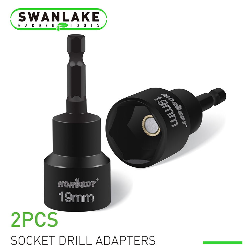 2-Pcs 3/4" Hex Bit Scissor Jack Attachment RV Camper Trailer Cargo Drill Socket