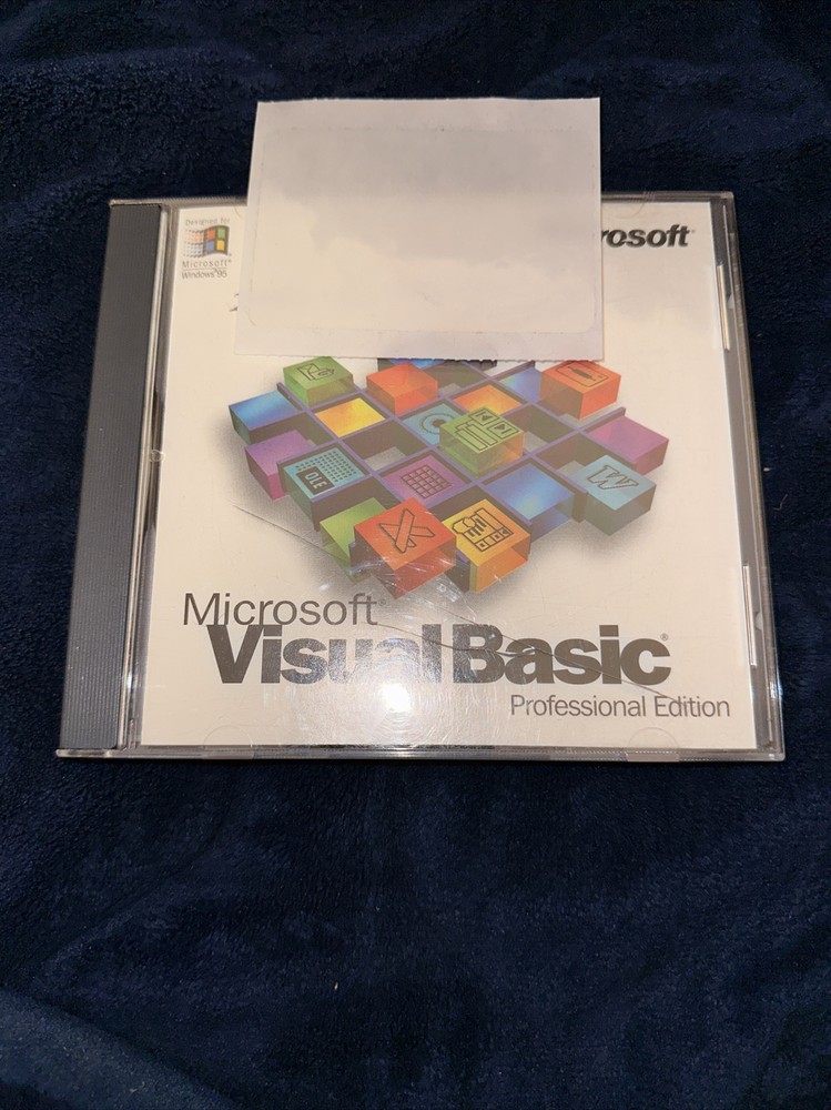 Microsoft Visual Basic Professional Edition 4.0 W/ CD Key Windows 95 NT 3.1