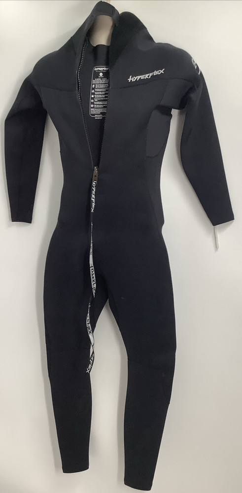HyperFlex Men's 3/2 mm VYRL Chest Half Zip Black Wetsuit Size Medium