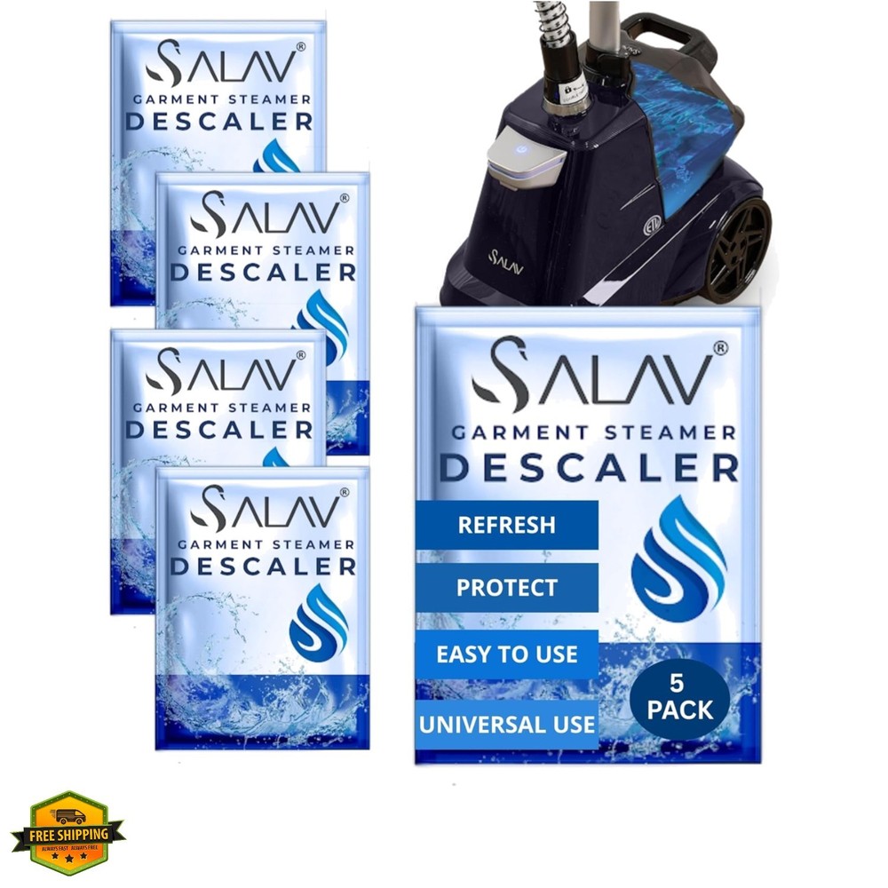 Garment Steamer Descaling Solution Decalcifier Packets for Mineral Deposits a...