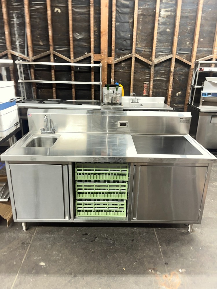 Eagle Group Beverage Table 72" - Cut Out for Lancer Soda Machine, Custom Built