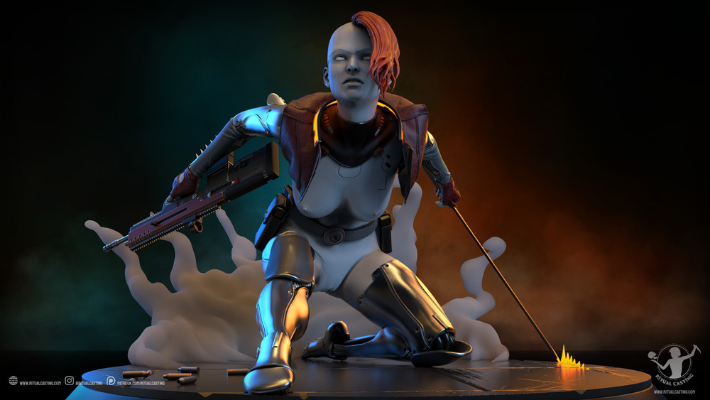 Molly V2 Ritual Casting Statue 3D Print Unpainted Unassembled