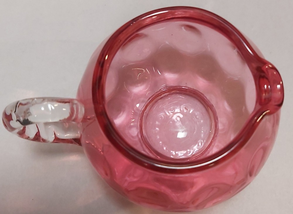 Cranberry Coindot Creamer