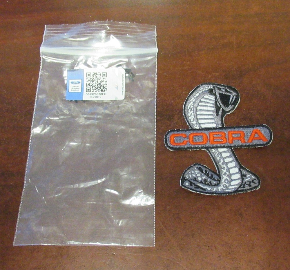 Coiled Cobra Snake Patch - NEW Ford Licensed Product