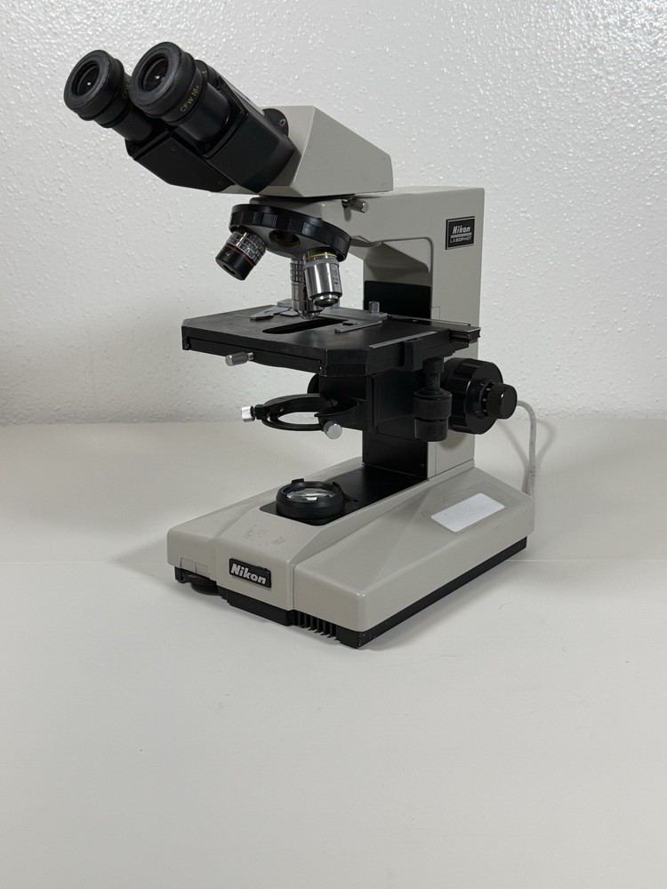 Nikon Labophot Binocular Microscope 10x 40x Objectives - Missing condenser