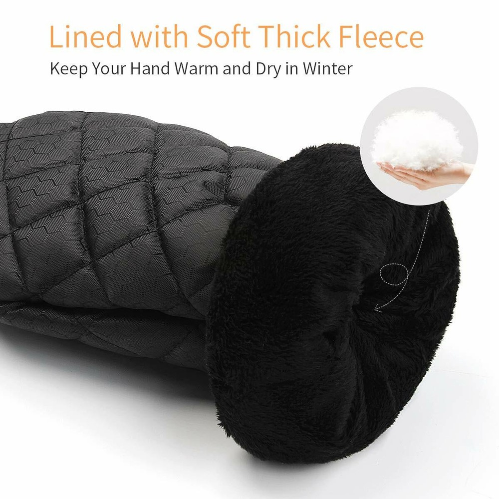 YIBEICO Ice Scraper Elastic Wristband Windscreen Scraper Mitts Waterproof NEW