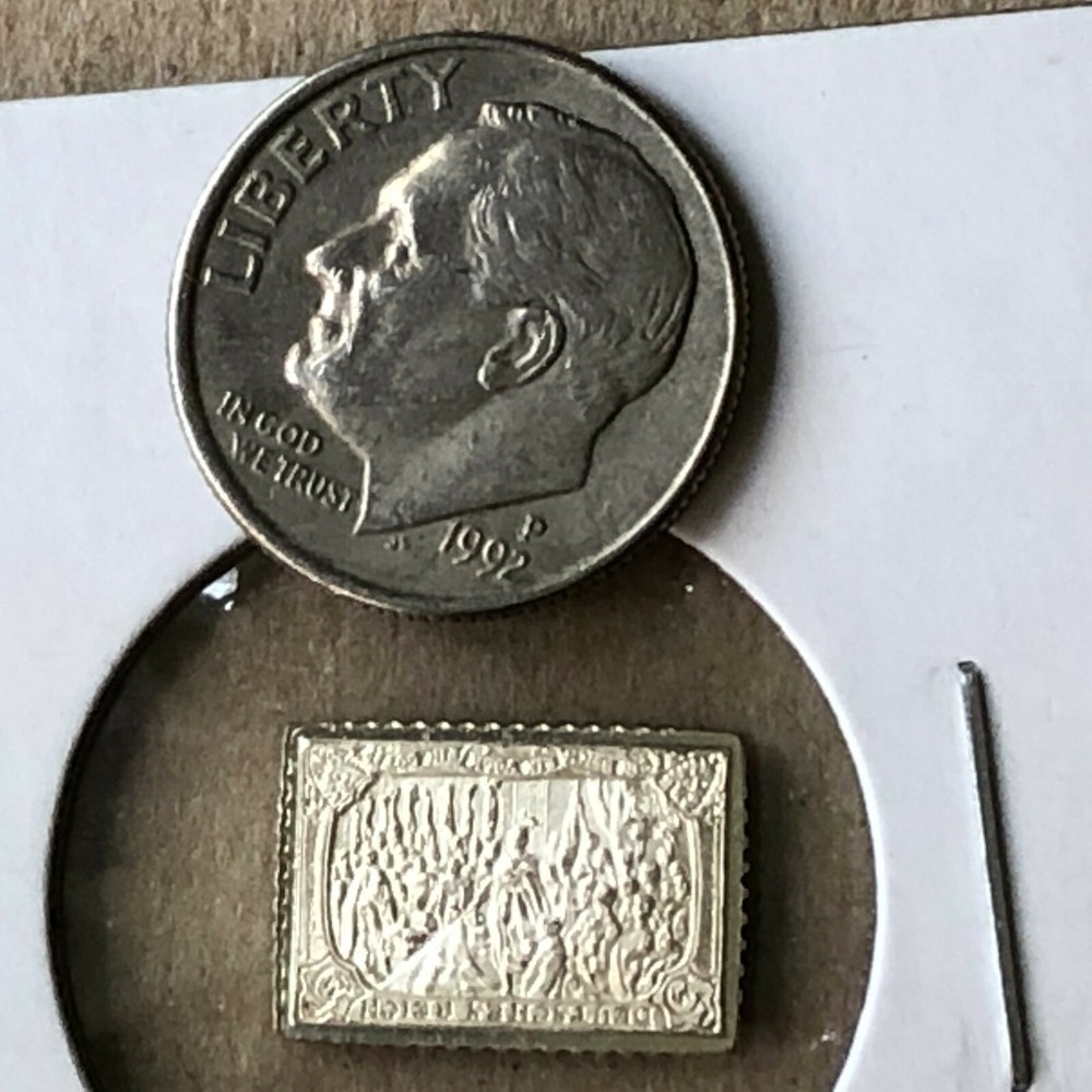 1914-1915 Germany Proof Sterling Silver Stamp Ingot