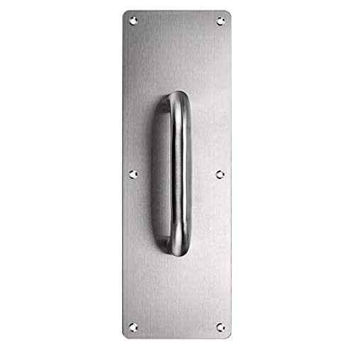 2 Set 12" Stainess Steel Door Handle Pull & Push Plate - Heavy Duty Silver