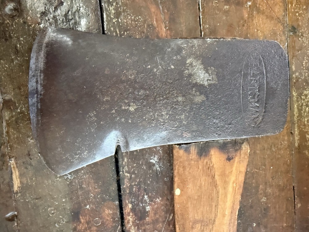 Vintage Craftsman Hatchet Circle Logo Octagonal Handle Blue Butt 14”