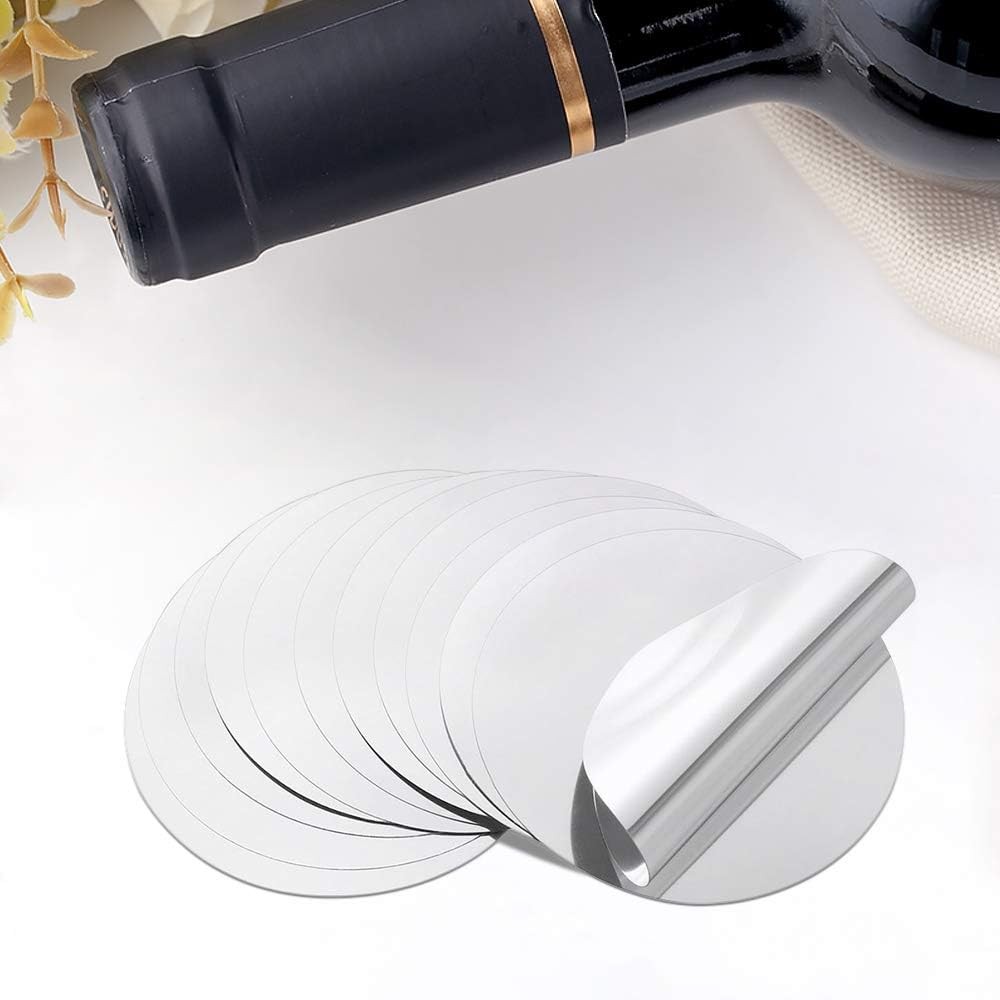 Silver Wine Pourer Drop Stopper Disk Spout Bar Accessories