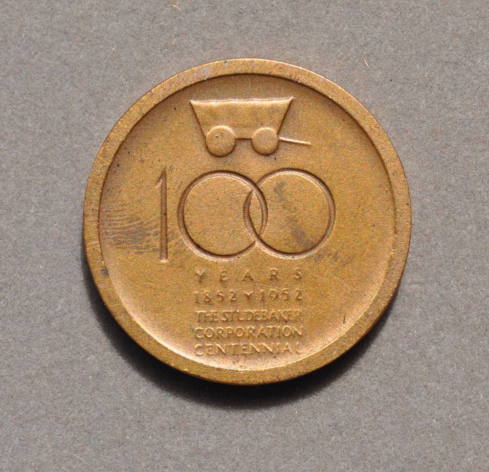STUDEBAKER CENTENNIAL COIN 1852 - 1952