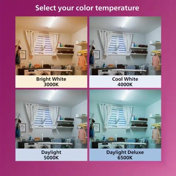 Philips 40-Watt Equivalent A19 Non-Dimmable E26 LED Bulb EyeComfort 5000K 4-Pk