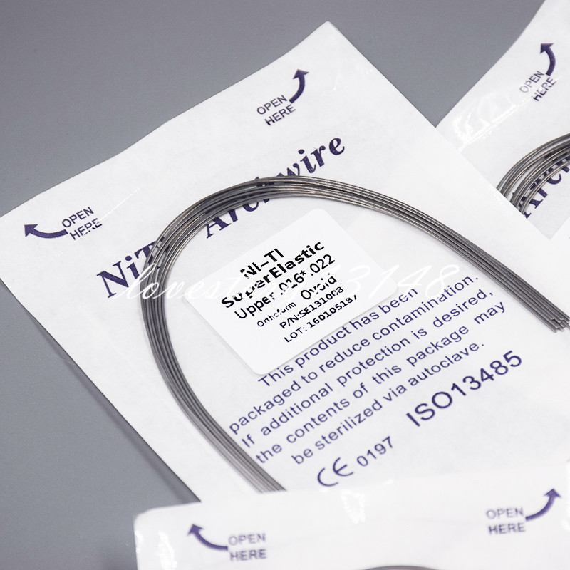 1 Pack Dental Orthodontic NITI Super Elastic Rectangular Arch Wire Ovoid/Natural