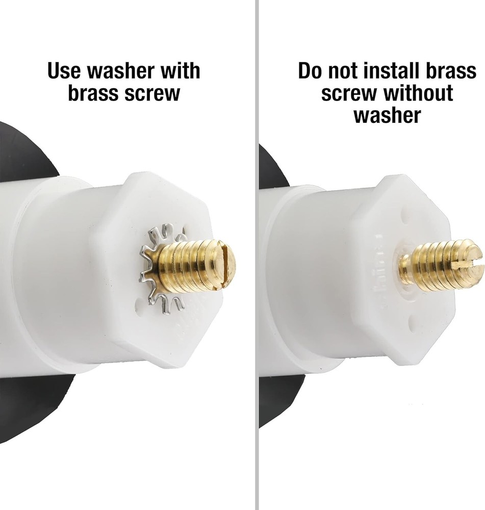 Durable Plastic Touch-Toe Tub Drain Stopper with Chrome Finish - Easy Install