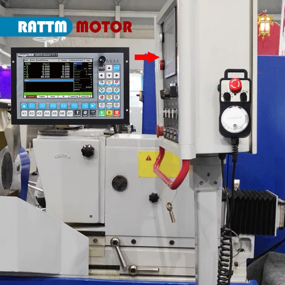 【US】5 / 4 Axis CNC Motion Controller DDCS Offline Standalone&MPG&Power&Keyboard