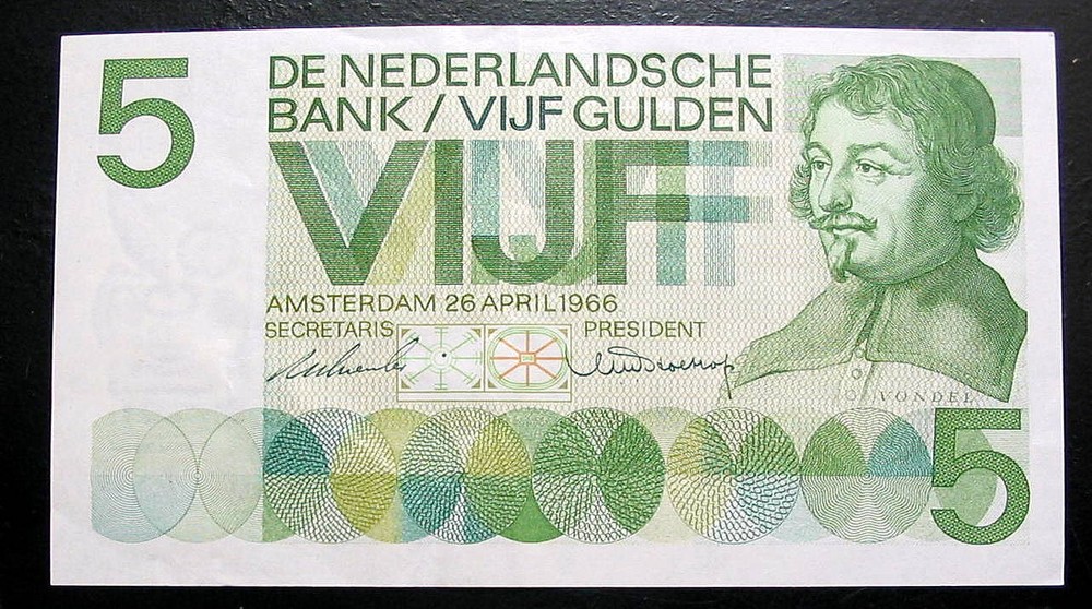 NETHERLANDS 5 Gulden - 1966