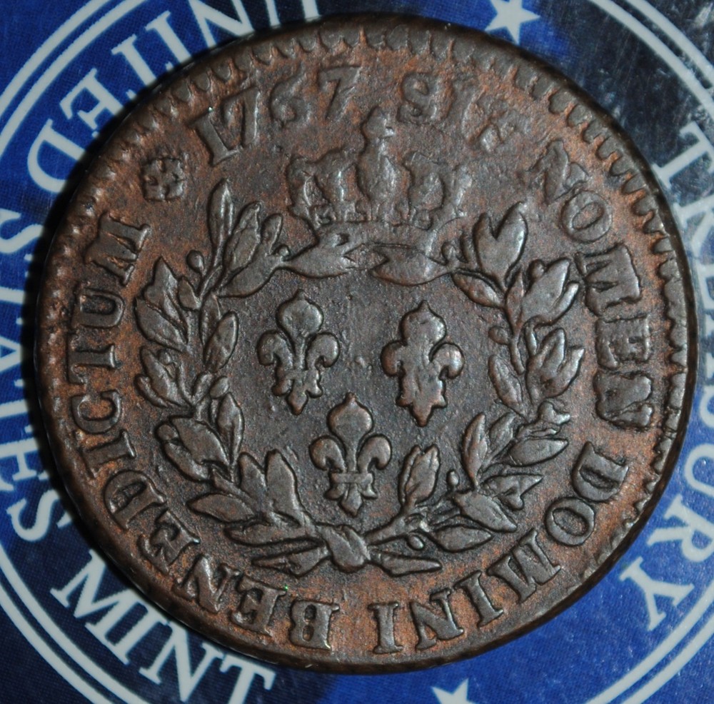 1767-A Sou Paris Mint No RF Counterstamp [[[3752