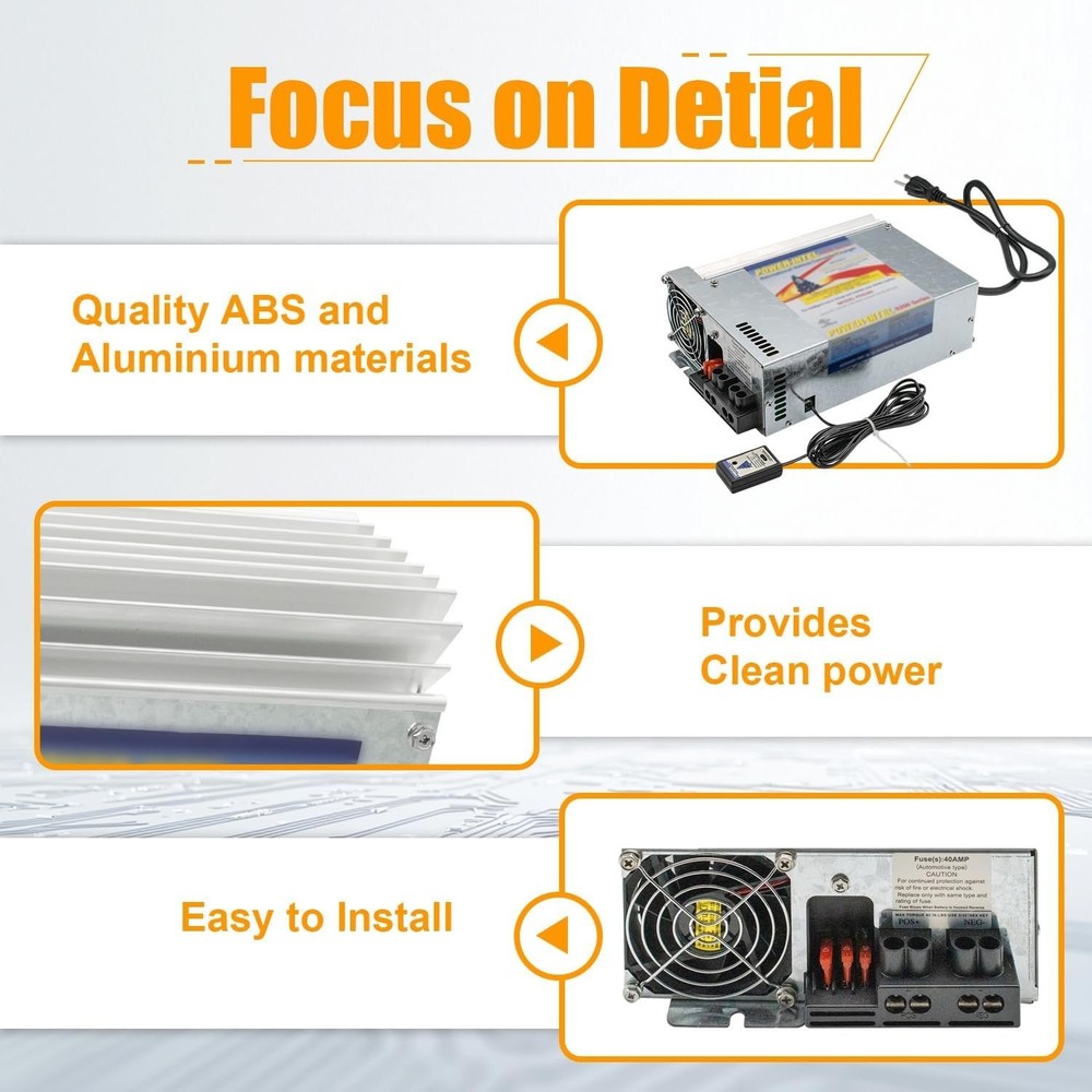 PD9280 RV Power Converter 80Amp 120V to 12V RV Converter Charger 9200 Series